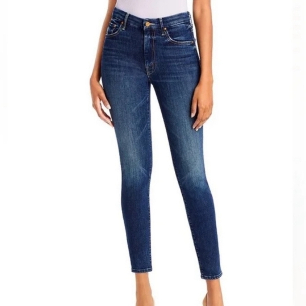 Mother Jeans High Waisted Looker Ankle in Up Your Alley Up Your Alley